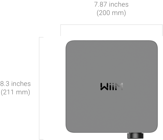 Dimensions for WiiM Pro & Pro Plus