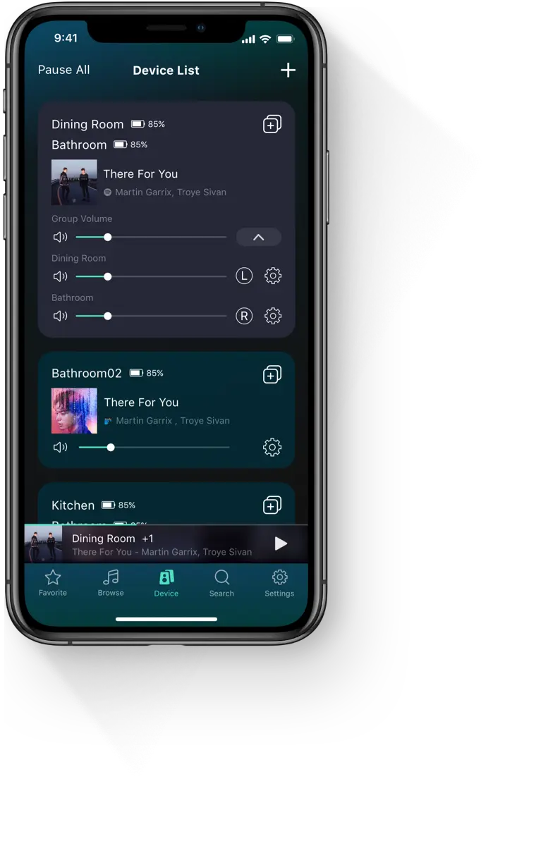 The interface of the WiiM App 3