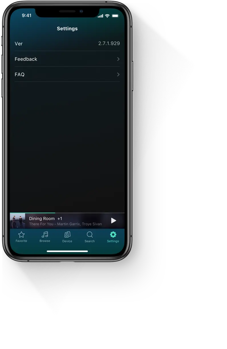 The interface of the WiiM App 5