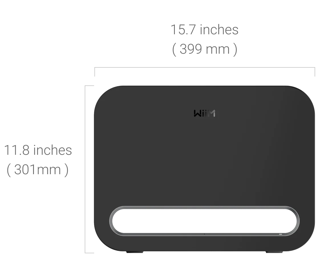 Dimensions for WiiM Amp Ultra