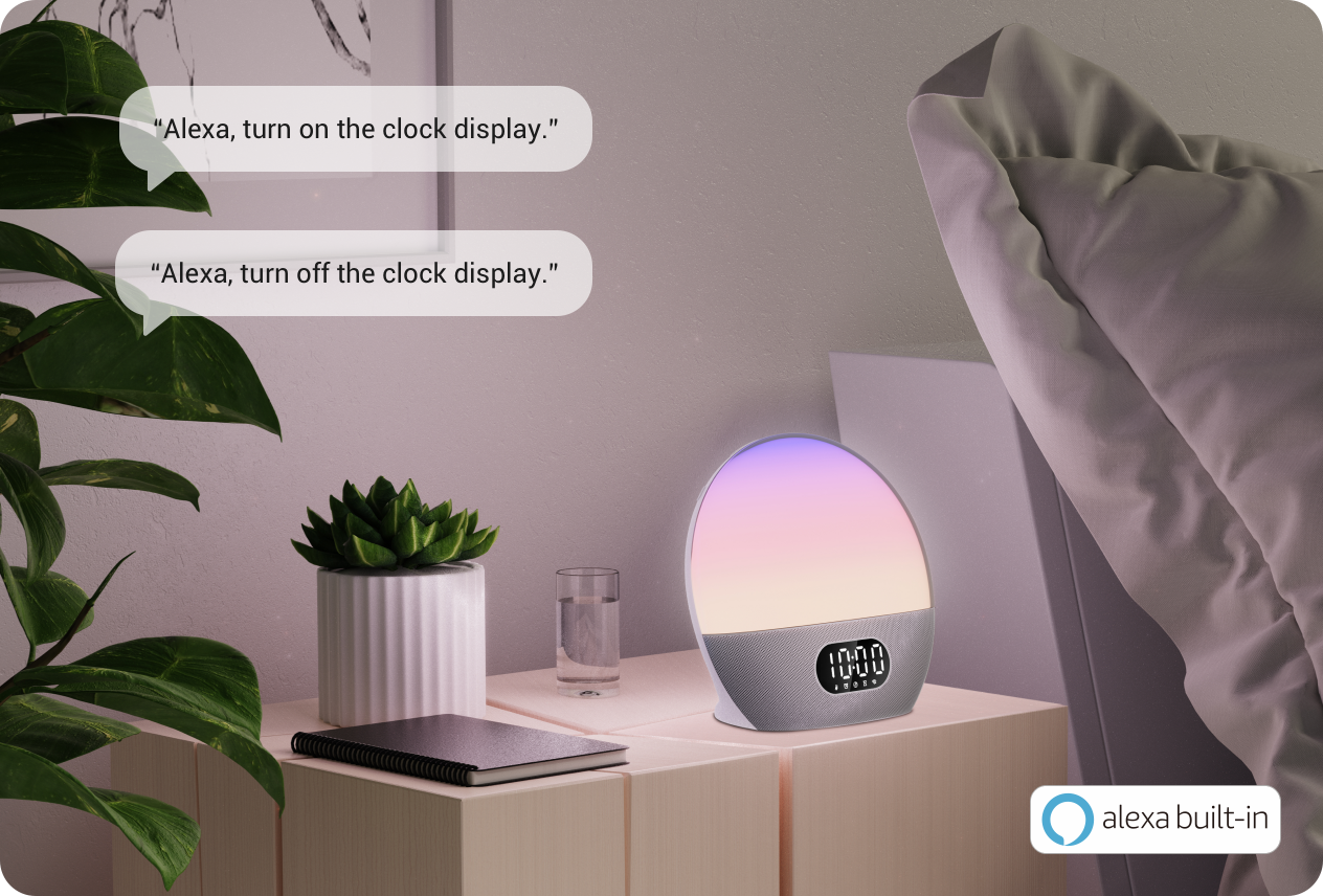 Alexa alarm 2024 turn on light