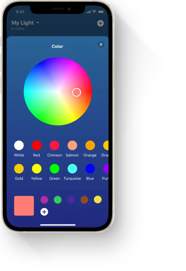 APP for Setting your favourite light